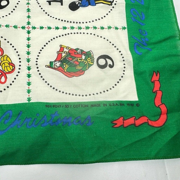 Sunweave Linen Cotton Napkin 12 Days of Christmas Vintage - Picture 6 of 6